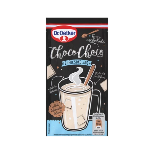 Dr.Oetker Choco-Choco forró csokoládé 34g fehércsokis