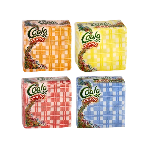 Coala Party szalvéta 80db-os 1rtg. kockás 33x33cm 100% cellulóz