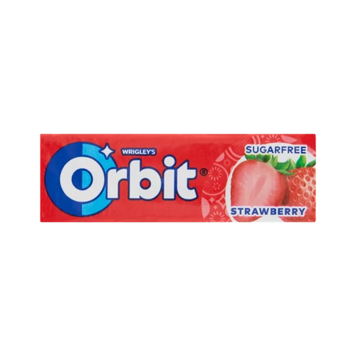 Orbit Strawberry drazsérágó 14g