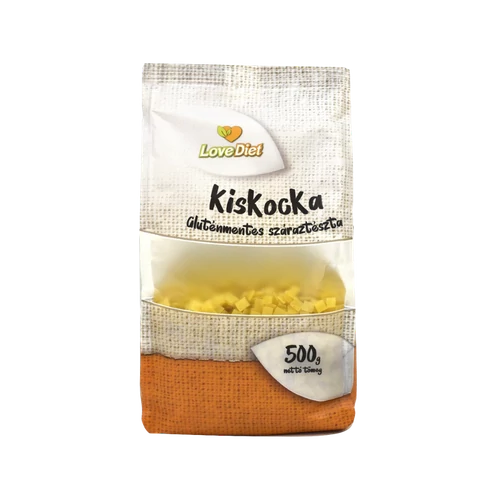 Love Diet tészta 500g kiskocka gluténmentes