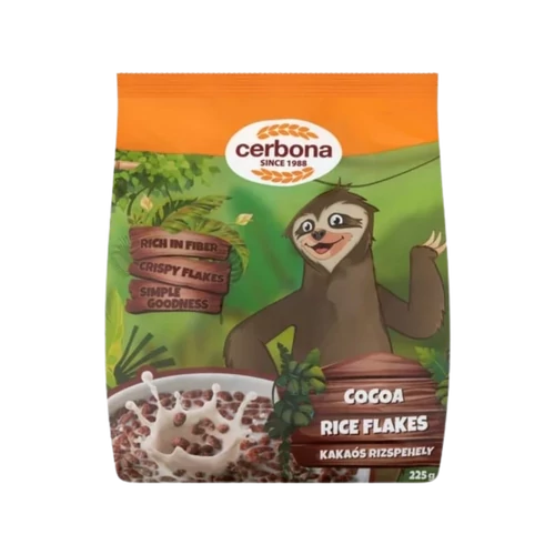 Cerbona kakaós rizspehely 225g