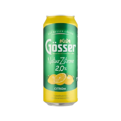 Gösser Citromos 0,5l dobozos sör 2% DRS