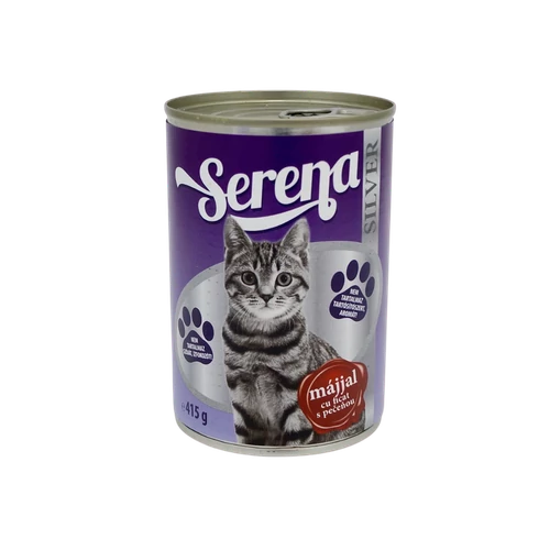 Serena-Silver 415g májas macskaeledel