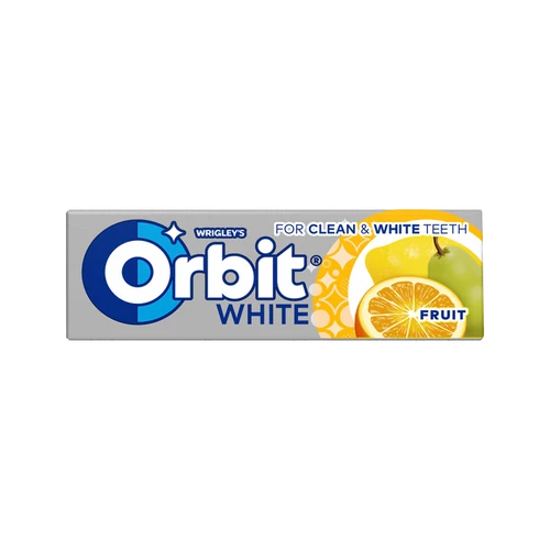 Orbit White Fruit drazsérágó 14g