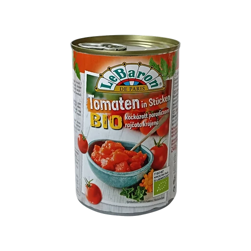 LeBaron BIO kockázott paradicsom 400g