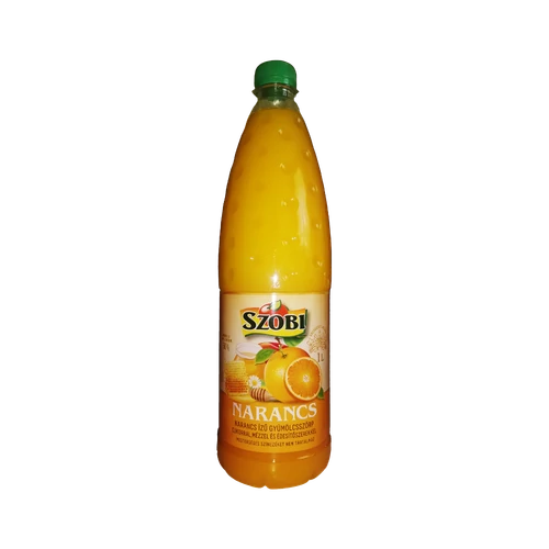 Szobi 1l Narancs gyümölcsszörp mézzel (50%) DRS