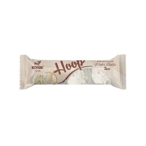 Hoop kókusz-mandula ízű krémmel töltött ostya 27g kókuszresz.bor.