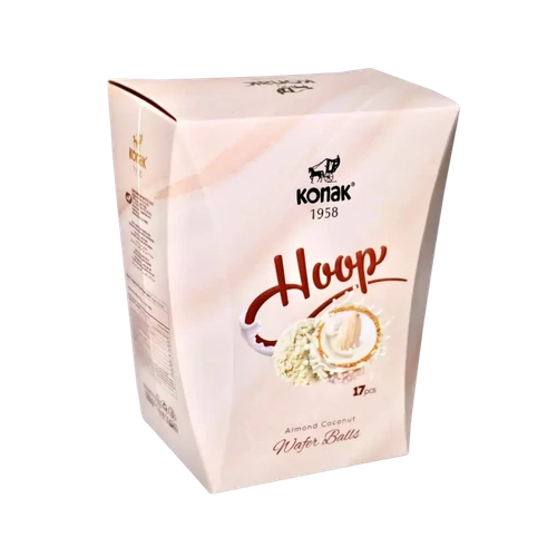 Hoop kókusz-mandula ízű krémmel töltött ostya 150g kókuszresz.bor.