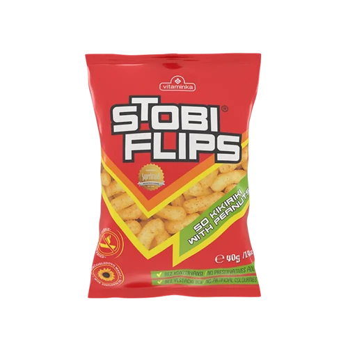 Stobi Flips földimogyorós snack 85g