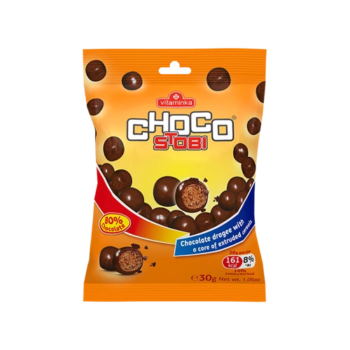 Stobi choco étcsokoládéval bevont gabonadrazsé 60g