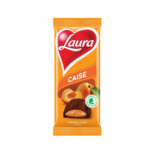 Kandia Laura sárgabarack ízű kr.töltött tábla 92g