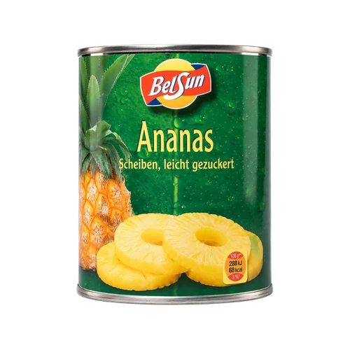 Belsun Ananász körszeletelt, enyhén cukros 580ml