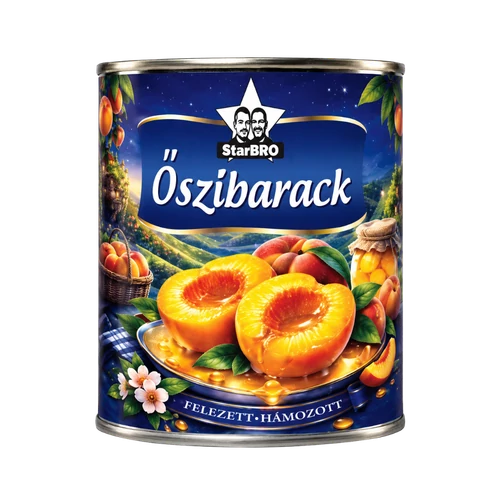 StarBRO felezett őszibarack konzerv 820g