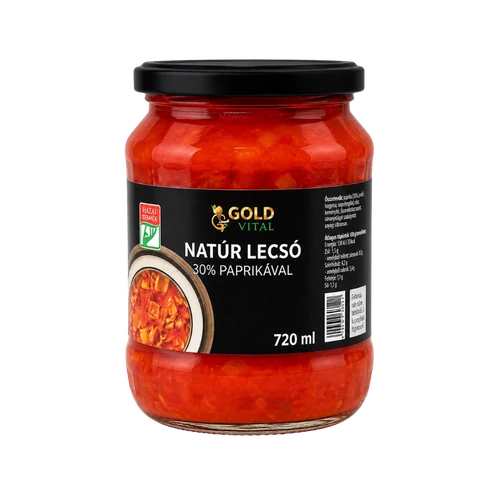 GoldVital natúr lecsó 30% paprikával 720ml