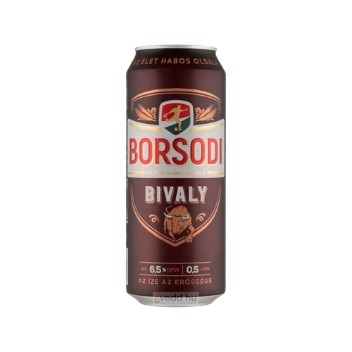 Borsodi Bivaly 0,5l dobozos sör DRS (6,5%)