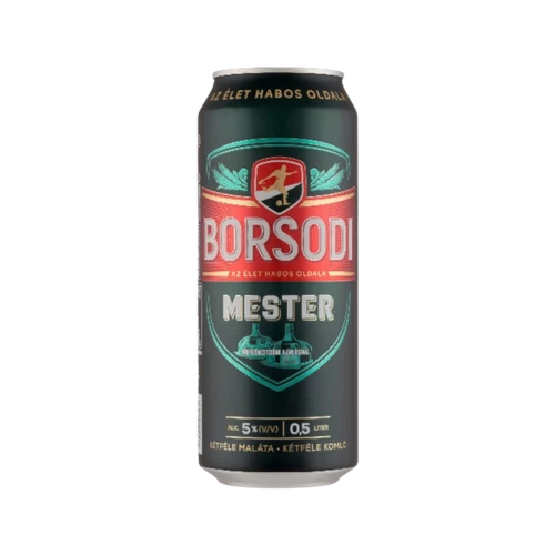 Borsodi Mester 0,5l dobozos sör DRS (5%)
