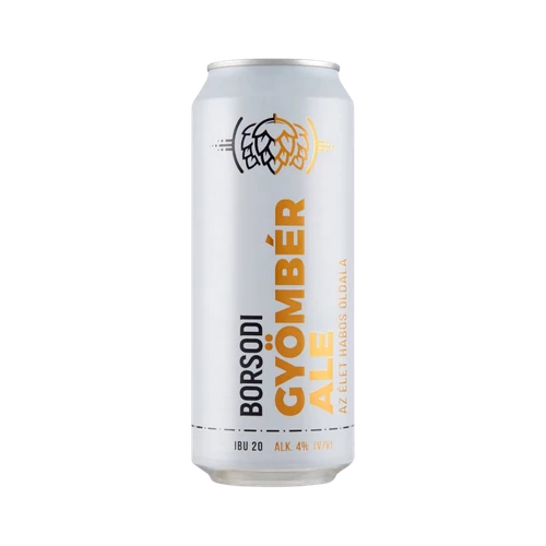 Borsodi Gyömbér ALE dobozos sör 0,5l DRS 4%
