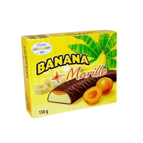 Hauswirth 150g Banános csoki sárgabarackos zselével
