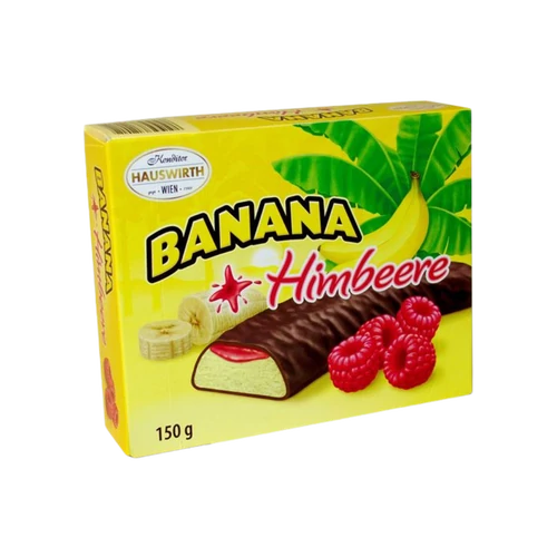 Hauswirth 150g Banános csoki málnás zselével