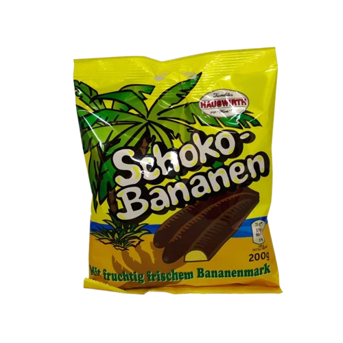 Hauswirth 300g Schoco Bananen étcsokoládé bevonattal