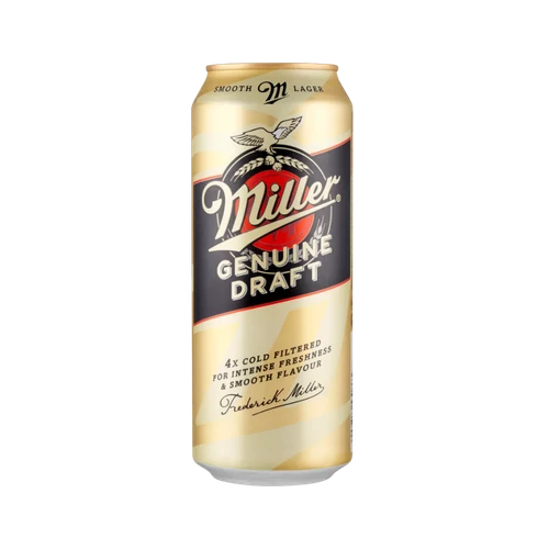 Miller 0,5l Genuine Draft dobozos sör (4,7%) DRS
