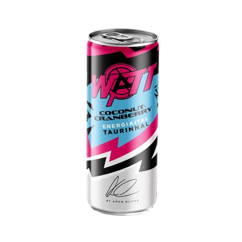 Watt energiaital 250ml kókusz-tőzegáfonya by Amon Oliver DRS