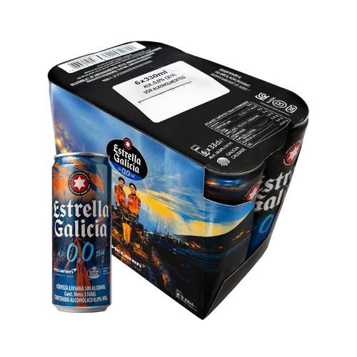 Estrella Galícia 0% 0,33l dobozos sör F1 McLaren DRS