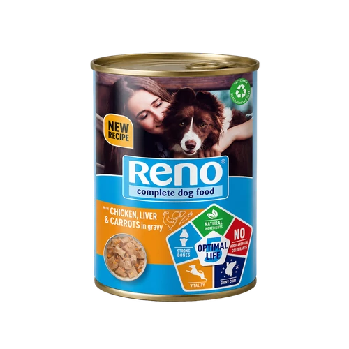 Reno kutyaeledel 415g Optimal prémium csirke-máj