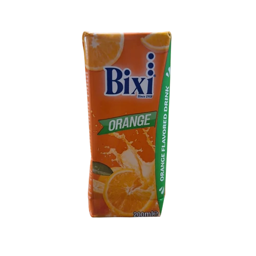 Bixi Narancs ízű ivólé 0,2l cukor+édesítő