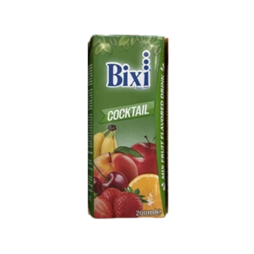 Bixi Cocktail ízű ivólé 0,2l cukor+édesítő