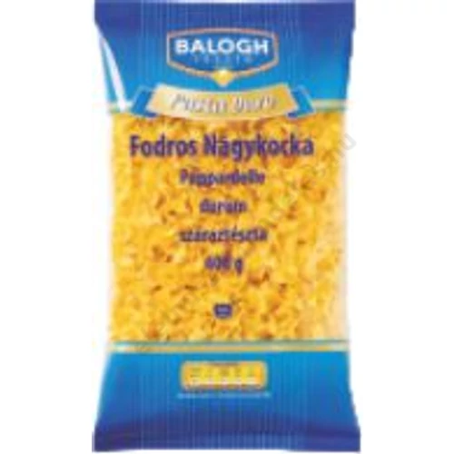 Balogh Pasta durum Fodros nagykocka tészta 400g