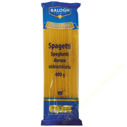 Balogh Pasta durum Spagetti tészta 400g