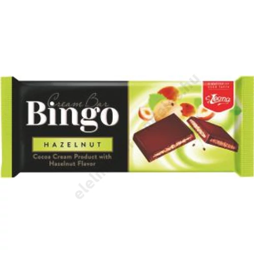 Bingo tejtábla 90g Mogyoróskrémmel töltött