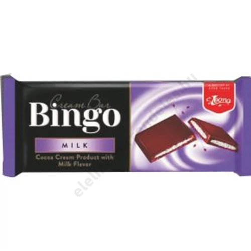 Bingo tejtábla 90g Tejkrémmel töltött