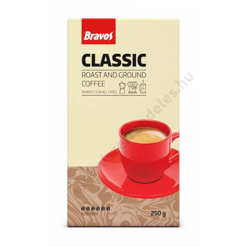 Bravos Classic kávé 250g  2160db/rkl