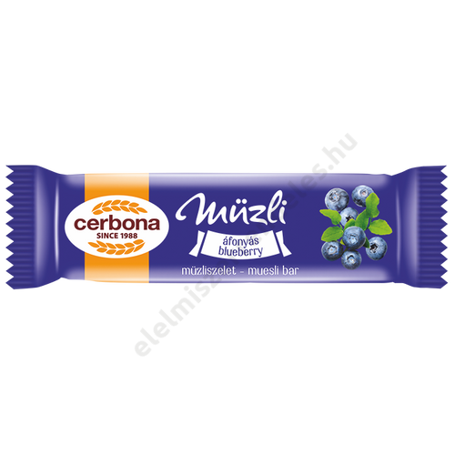 Cerbona müzliszelet 20g Áfonyás