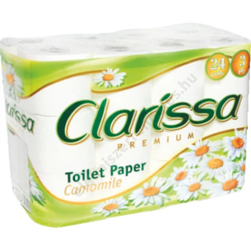 Clarissa Toalettpapír 24tek. 3rtg Camomile 72/rkl