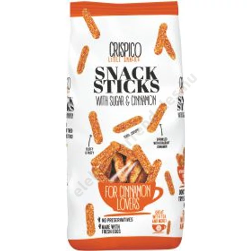 Snack Sticks puffasztott rúd 125g Fahéjas-Cukrozott