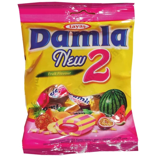 Damla Puhakaramella 90g Sárgadinnye és ananász  24db/#