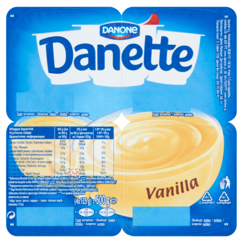 Danette 4x125g vaníliás