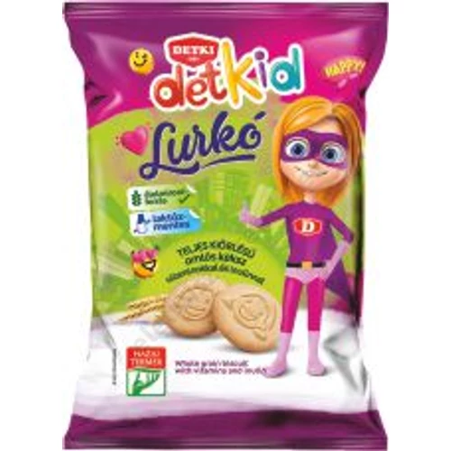 Detki Lurkó teljes kiörlésü keksz multivitaminnal 180g