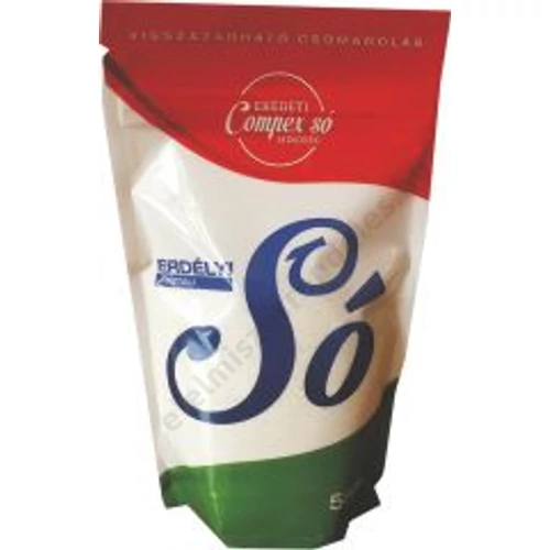 Erdélyi visszazárható asztali só 500g  COMPEX