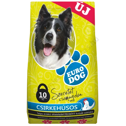 Euro Dog Kutyatáp 10kg Csirke