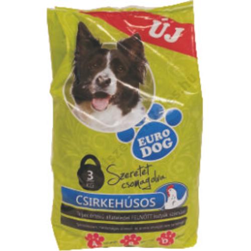 Euro Dog Kutyatáp 3kg Csirkés