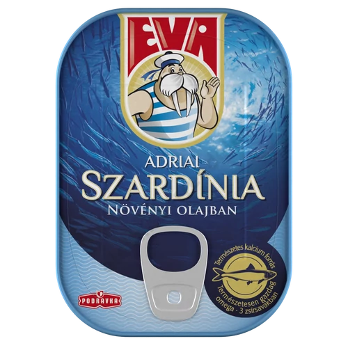 EVA szardínia növényi olajban 100g  30db/#