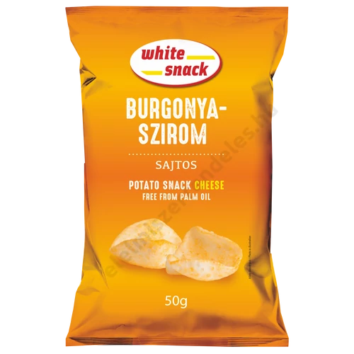 White Snack 50g Sajtos ízű burgonyaszirom