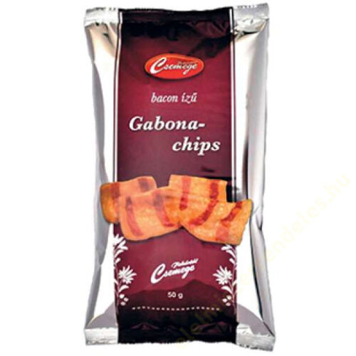 White Snack 50g Bacon ízű gabona chips