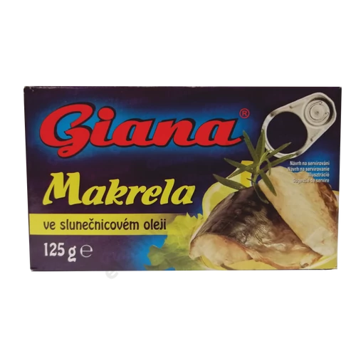 Giana makréla napraforgó olajban 125g