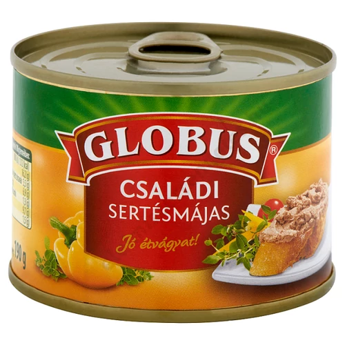 Globus Családi Sertésmájas 190g tépözárral