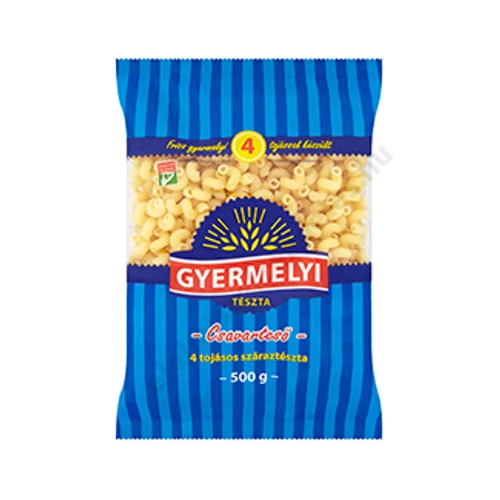 Gyermelyi tészta 500g csavartcsö 4t  20db/#